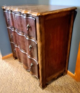 lot 48 image: Decorative Designed Wood Dresser