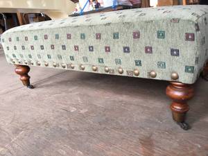lot 177 image: Sam Moore Furniture Ottoman On Wheels