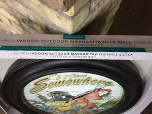 lot 217 image: Margaritaville 26 Inch Five Oclock Somewhere Clock