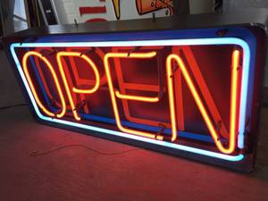 lot 223 image: Neon Open Sign