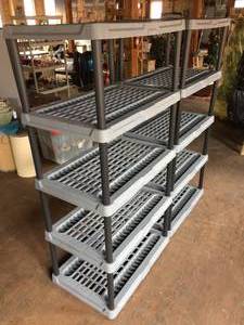 lot 235 image: Two Plastic Shelving Units