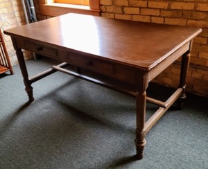 lot 58 image: Vintage Wood Office Desk