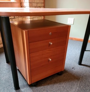 lot 60 image: Large Curved Office Desk