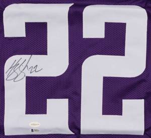 lot 2 image: Harrison Smith Signed Vikings Purple Jersey (Beckett COA & TSE Hologram)