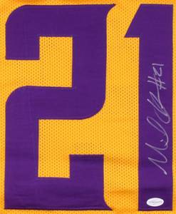 lot 7 image: Mike Hughes Signed Vikings Color Rush Away Jersey (TSE COA)