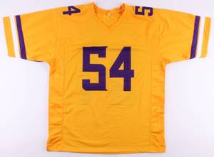 lot 16 image: Eric Kendricks Signed Vikings Color Rush Away Jersey (TSE Hologram)