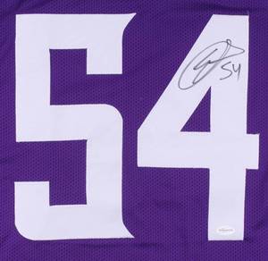 lot 17 image: Eric Kendricks Signed Vikings Purple Jersey (TSE Hologram)