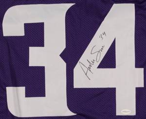 lot 22 image: Andrew Sendejo Signed Vikings Purple Jersey (TSE Hologram)