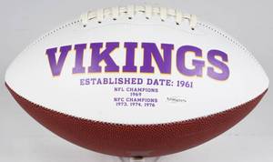 lot 31 image: Stefon Diggs Signed Vikings Logo Football (TSE Hologram)