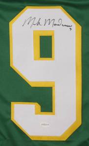 lot 36 image: Mike Modano Signed Minnesota North Stars Jersey (TSE COA)