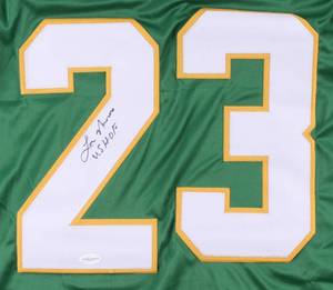 lot 38 image: Lou Nanne Signed Minnesota North Stars Jersey Inscribed US HOF (TSE COA)