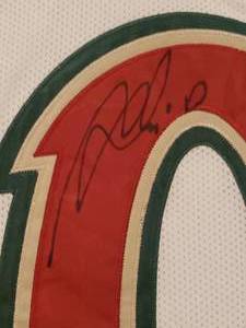 lot 44 image: Marion Gaborik Minnesota Wild Signed Reebok Officially Licensed Jersey