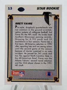 lot OG image: 1991 Upper Deck Brett Favre Rookie Card