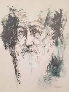 lot 13 image: Richard Shepard Fine Art Lithograph Signed, ARTIST PROOF - Portrait of a Man