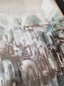 lot 43 image: Motke Blum Fine Art Print- View of Jerusalem