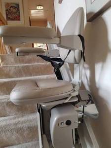 lot 92 image: Elite Curved Chair Lift by Bruno Independent Living Aids Model CRE-2110