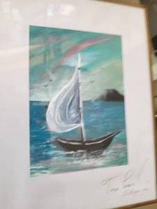 lot 291 image: Collection of Small Watercolor Art Prints by Jorge Perez Cadena- Ixtapa 02