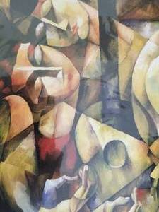 lot 290 image: Fantastic Modern Art Print by Yuroz- Lovers Serenade