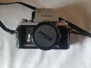 lot 457 image: Vintage Nikon F SLR Camera with Nikkkor 28mm f3.5 Lens and Sunpak Auto 544 Thryristor Flash