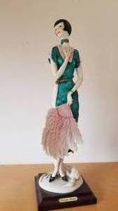 lot 263 image: Lady with a Fan Statuette by Giuseppe Armani