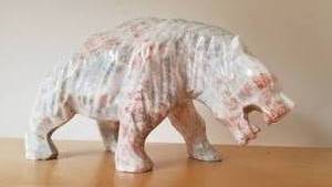 lot 257 image: Stone Carved Alaskan Bear, Signed 
