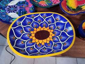 lot 387 image: Collection of Colorful Service Platters