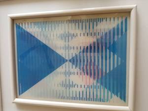 lot 5 image: Yaacov Agam Modern Optical Hologram Fine Art Signed - Infinite Reach