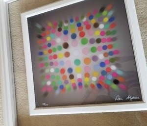 lot 7 image: Ron Agam Moden Optical HologramLenticular Fine Art Signed- Expanding Galaxy