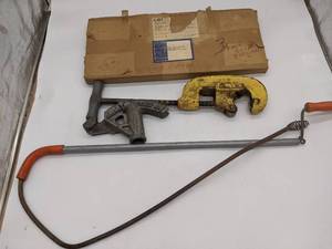 lot 118 image: Clamp, Conduit Bender and Toilet Snake