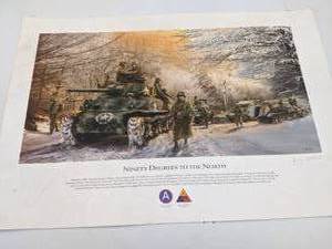 lot 109 image: Ninety Degrees to the North WWII Signed and Numbered Print