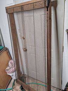 lot 139 image: Antique Dubuque Mattress Wood Bed Frame and Spring