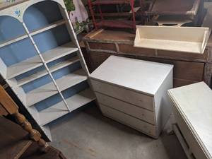 lot 147 image: Assorted White Painted Furniture