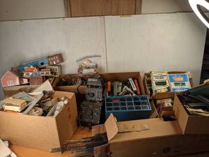 lot 2 image: Mega Lot of Model Train Cars and Accessories