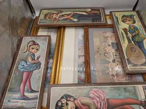 lot 62 image: Lot of Vintage Framed Artwork - Maio and Others