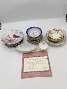 lot 69 image: Lot of Assorted Fine China and Collectible Plates