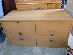 lot 173 image: Simple Wood Dresser
