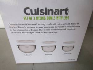 Cuisinart Bowls with Lids