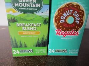 Breakfast Blend and Donut Shop K-Cups