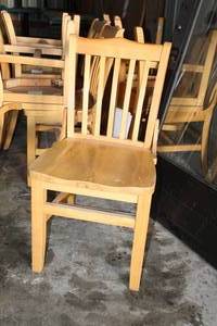 lot 232 image: Lot of (10) Wood Dining Chairs