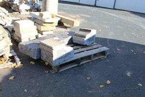 Lot of (1) Granite Bench