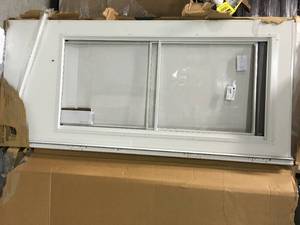 LARSON Signature Classic 36-in x 81-in WhiteBROWN Full-View Storm Door SEE PICS