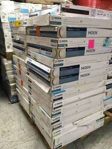 ASSORTED PALLET WITH MIXED MOEN MIRRORS SEE PICS