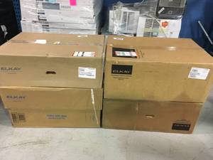 ASSORTED PALLET WITH MIXED ELKAY SINKS SEE PICS