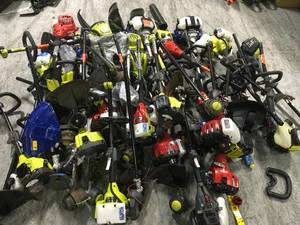 ASSORTED PALLET WITH OUTDOOR POWER TOOLS SEE PICS