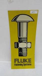 Fluke Fastening System Tin Sign