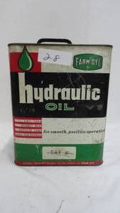 Vintage Farm-Oyl 2 gal Hydraulice Oil Can