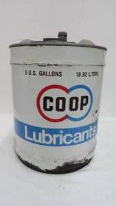 Vintage Co Op Lubricants 5 Gal Can