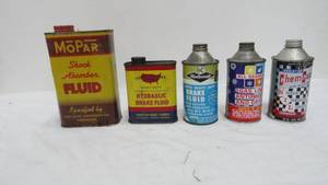 Vintage Tin Automotive Items With Some Product