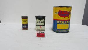Vintage Tin Automotive Items With Some Product