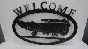 Metal Welcome Sign